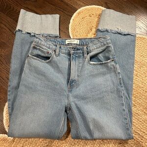 Abercrombie 90s curve love straight leg jean
